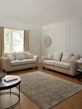 Very Home Amore 3 Seater + 2 Seater Fabric Sofa Set (Buy &Amp Save ...