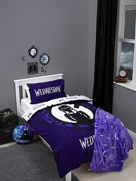 Wednesday Rug Wednesday Addams Destined Halloween Panel Duvet Set- Single by Very ...