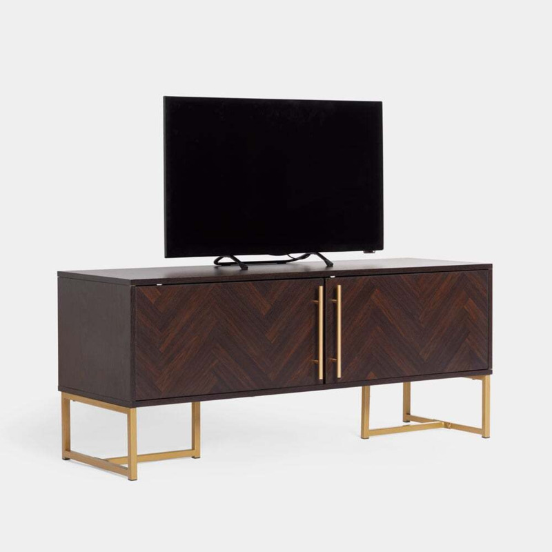 Dark Wood TV Unit by VonHaus