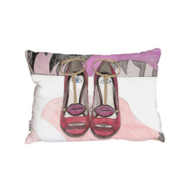 Lips Shoes Outdoor Cushion