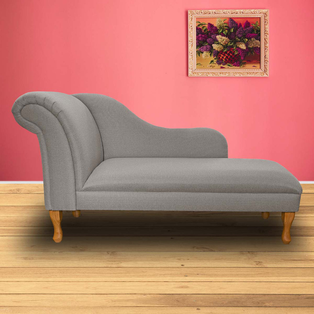 "60"" Large Chaise Longue in a Perth Plain Teal Fabric" by Wayfair