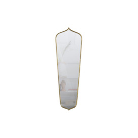 Agile Novelty Metal Framed Wall Mounted Full Length Mirror in Gold