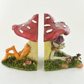 Shelf Tidies Pixie Under Mushroom Bookends