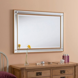 Ebner Wood Framed Wall Mounted Accent Mirror