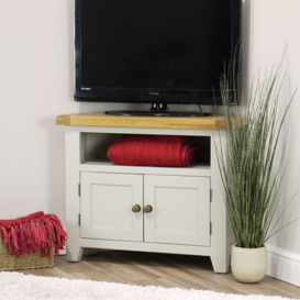 "Claire Corner Solid Wood TV Stand for TVs up to 28"""