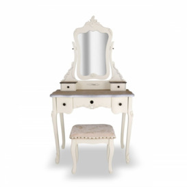 Alaincourt Dressing Table Set with Mirror