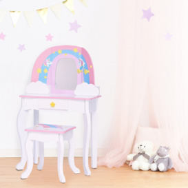 Kids Dressing Table Set with Mirror
