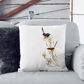 Graceful Wrens by Elizabeth Gould Cushion with Filling
