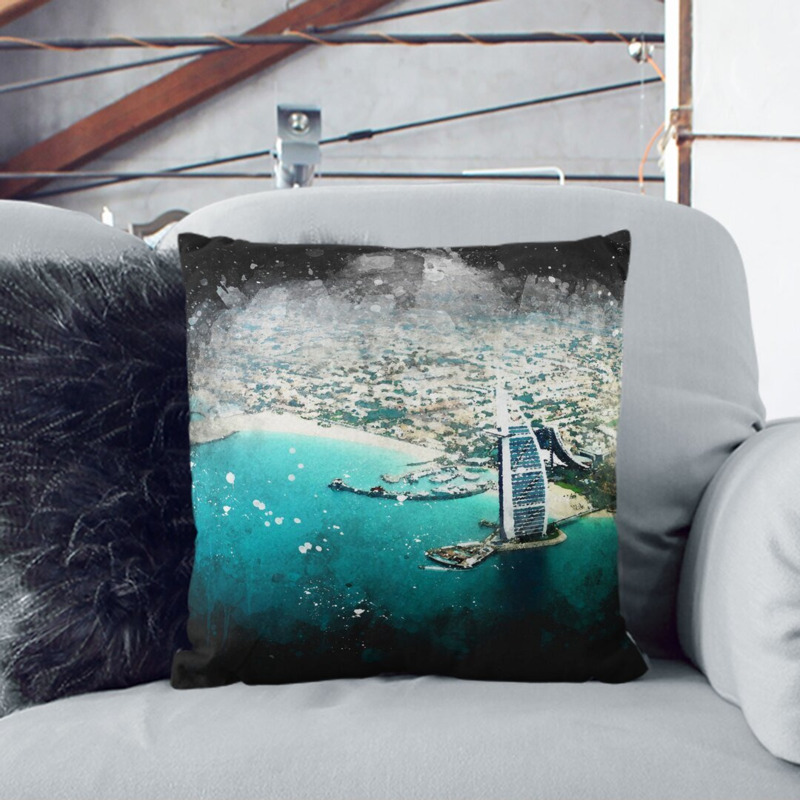 UAE Skyline Cushion Cover