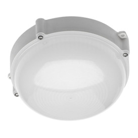 CGC White Round LED Wall Ceiling Outdoor Bulkhead Light Loft Waterproof Attic Shed Conservatory Garden Porch Patio Driveway Garage