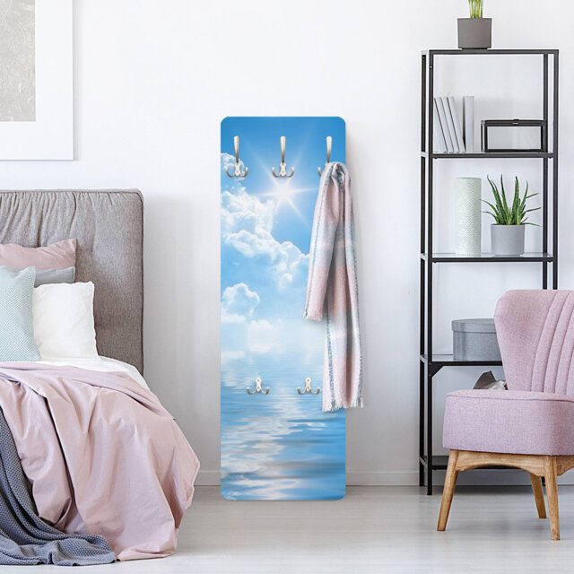 Pearson 5 - Hook Wall Mounted Coat Rack in Blue by Wayfair | ufurnish.com