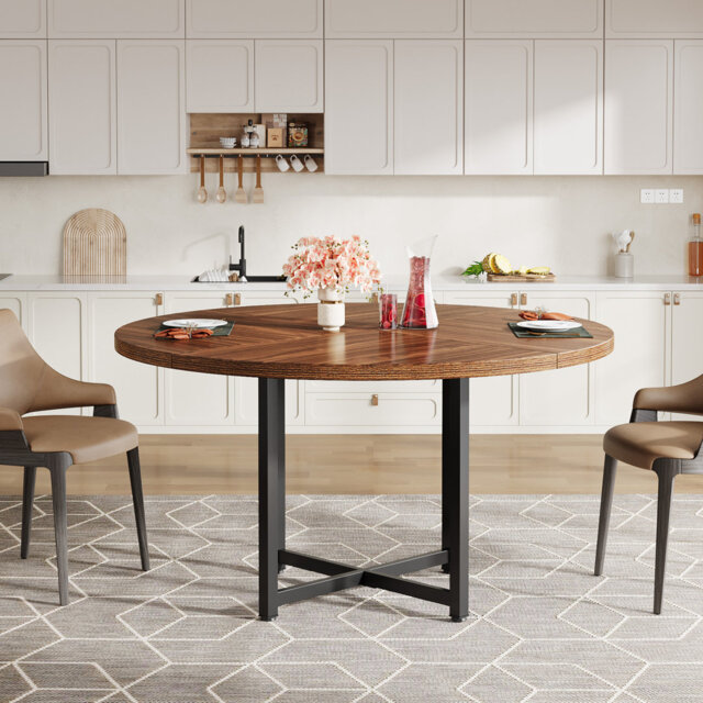 120cm Round Dining Table by Wayfair | ufurnish.com