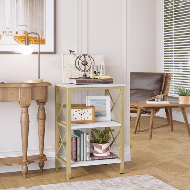 Tribbey 10cm W Metal Standard Bookcase by Wayfair | ufurnish.com