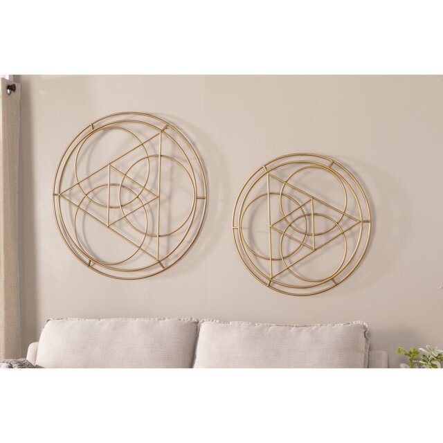 2 Piece Metal Wall Décor Set by Wayfair | ufurnish.com