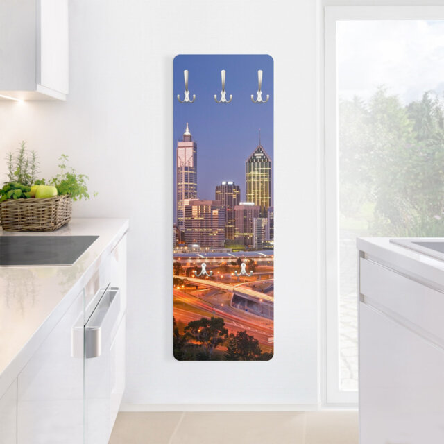 Purple Coat Rack Crissyfield 5 - Hook Wall Mounted Coat Rack in Purple by Wayfair ...