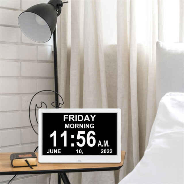 Dementia Clock, Digital Clock With Date And Day For Elderly, Alzheimers ...