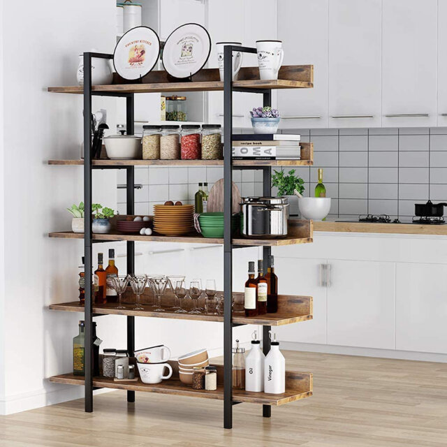 Kay Dubh Rack Kay Bookcase storage rack standing shelf 5-tier industrial Stable ...