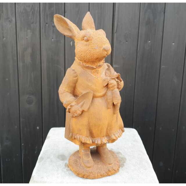Vienna Rabbit Metal Garden Statue by Wayfair | ufurnish.com