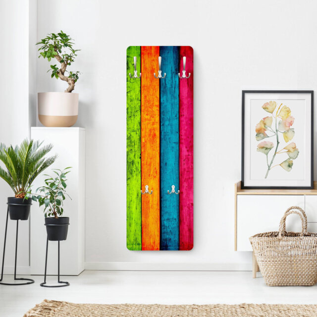 Purple Coat Rack Colourful Palisade Wall Mounted Coat Rack by Wayfair | uFurnish.com