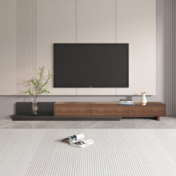 Extendable TV Unit with 3 Drawers – Extending Length 200cm-350cm, Great ...