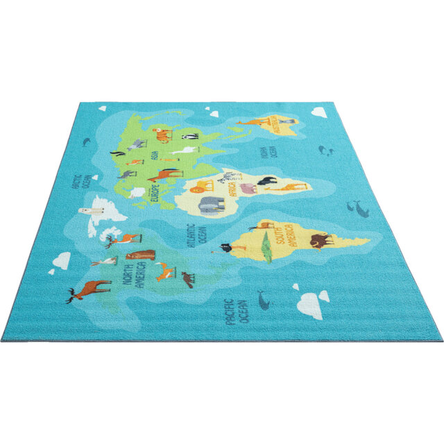 Happy Kids Blue Rug by Wayfair | ufurnish.com