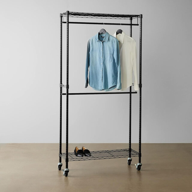 Durnish Rack 91cm Rolling Clothing Rack by Wayfair | ufurnish.com
