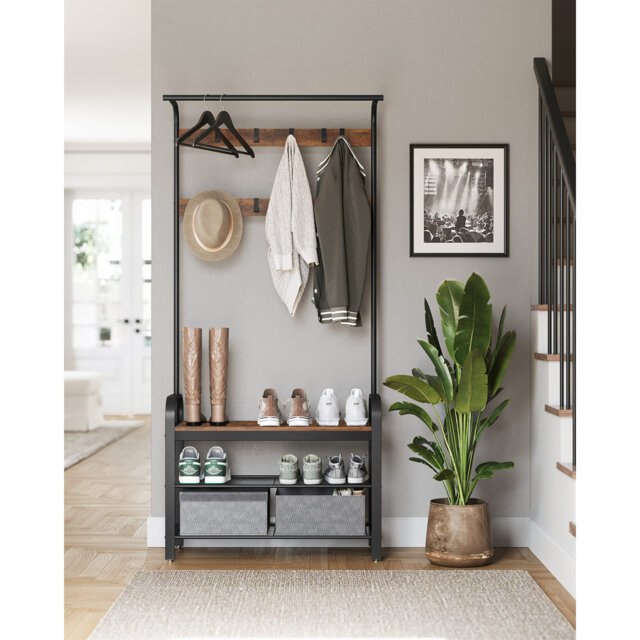 Armor Hall Tree with Bench and Shoe Storage by Wayfair | ufurnish.com