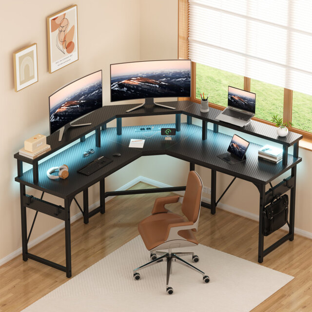 Cottman 153Cm W L-Shaped Computer Desk by Wayfair | ufurnish.com