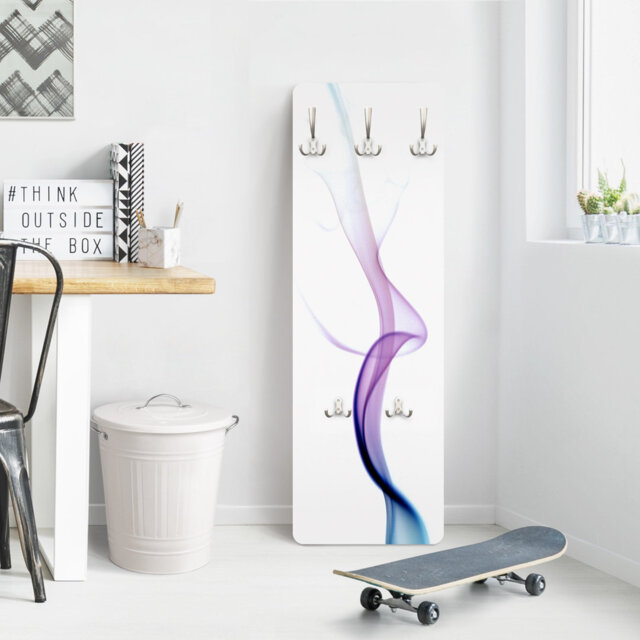 Purple Coat Rack Byxbee 5 - Hook Wall Mounted Coat Rack in Purple/White by Wayfair ...