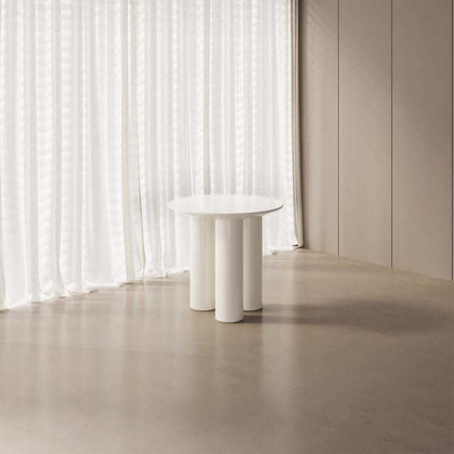 White Round Dining Table, Mid Century Modern Kitchen Table for 2 ...