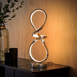 Apollo Integrated LED Chrome Touch Dimmable Table Lamp by Dunelm ...