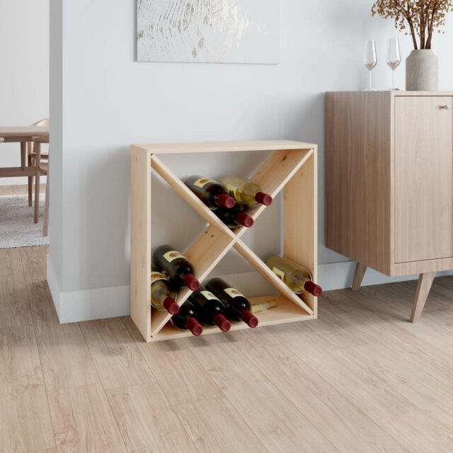 4 Bottle Solid Wood Floor Wine Bottle Rack by Wayfair | uFurnish.com