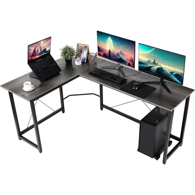 Desk, Computer Desk With Headphone Holder And Storage Bag, Sturdy Work ...