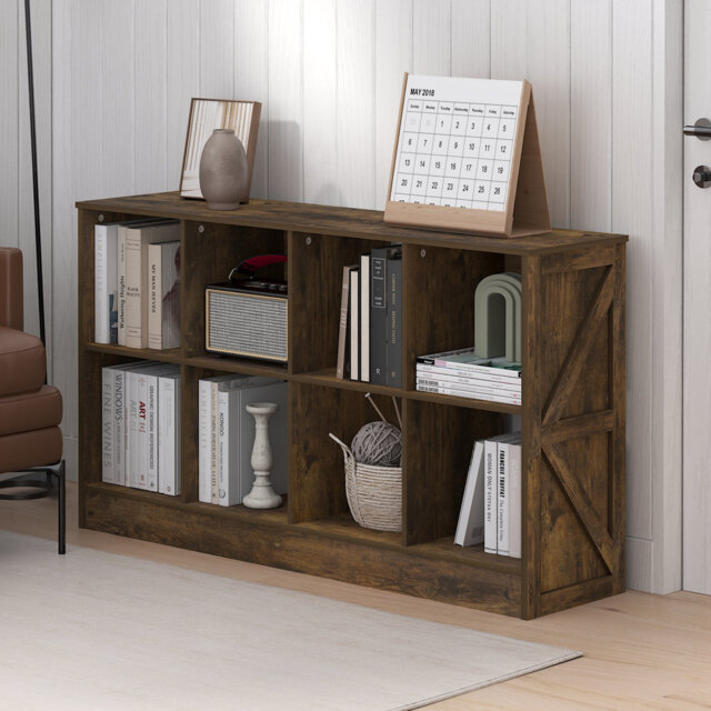 Sophina Farmhouse 8-Cube Display Bookcase, Bookshelf by Wayfair ...