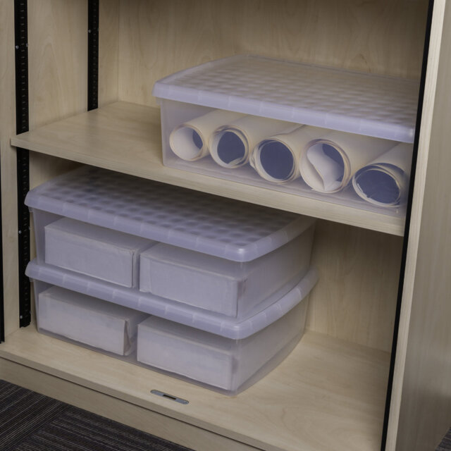 Wham Clip Rectangular Plastic Storage Boxes with Secure Clip Lock Lid ...
