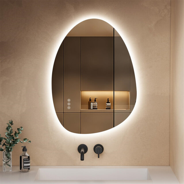 LED Bathroom Mirror With Lights, Anti-Fog & 3 Colour Temperatures ...
