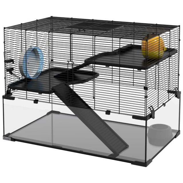 Photo inspiration: Safe Escape Hamster Cage Systems Reference: Taily Luxurious 3 Tiers Hamster Cage With Safe Kt Board