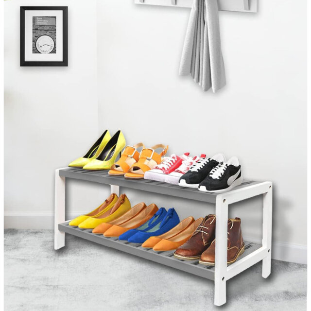 Common Corridor Shoe Rack Bamboo Shoe Rack, Perfect For Corridor, Living Room, Bathroom, Bedroom ...