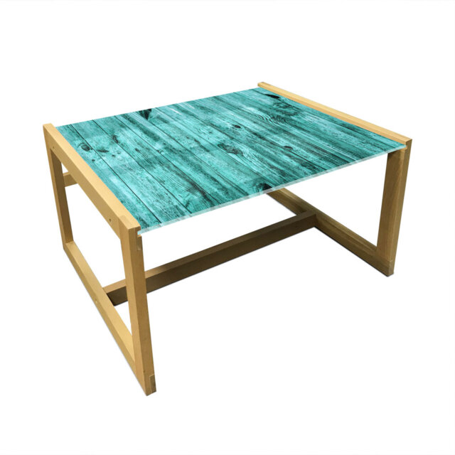 Turquoise Coffee Table, Wall Of Turquoise Wooden Texture Background And ...