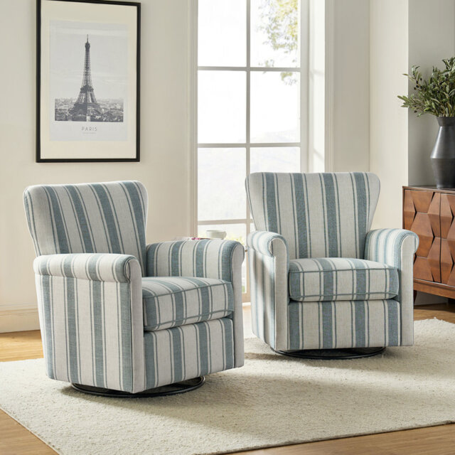 Set Cofer Cofer Transitional Swivel Chair With Removable Backrest(Set Of 2) by ...