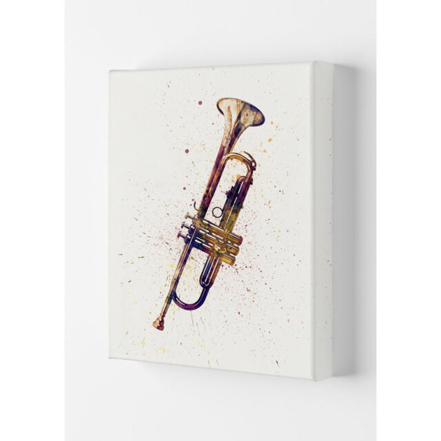 Trumpet Music by Michael Tompsett - Graphic Art Print by Wayfair
