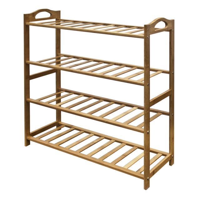 Durnish Rack SQ Professional Bamboo 12 Pair Shoe Rack by Wayfair | uFurnish.com