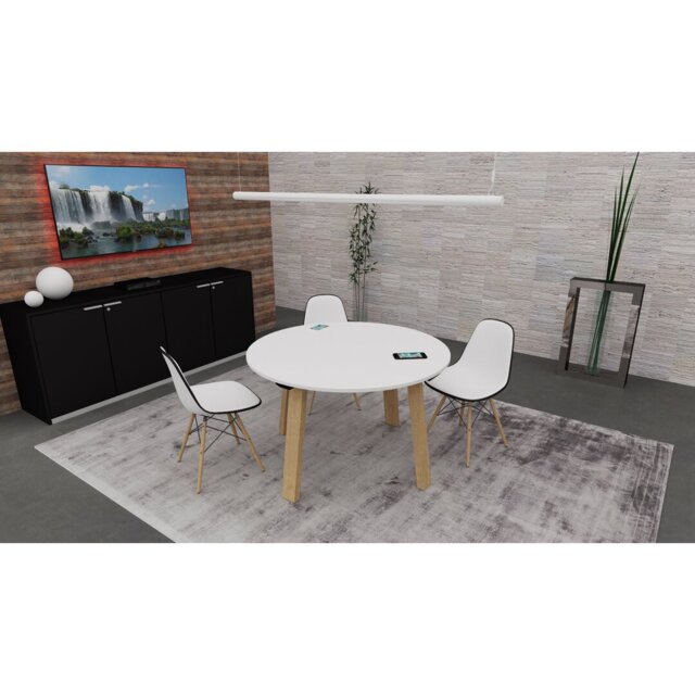 Round Writing Table Sharlene Round Writing Desk by Wayfair | ufurnish.com