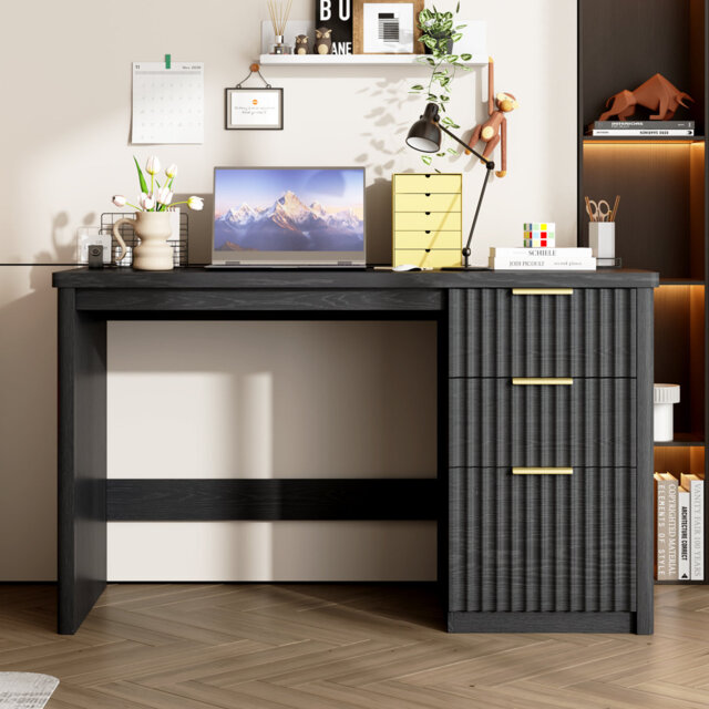 47'' Computer Desk With File Drawers And Storage Drawers by Wayfair ...