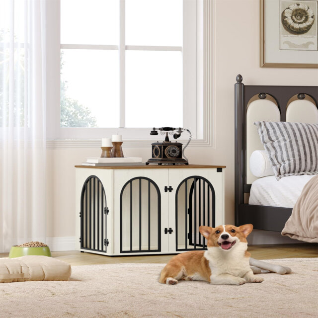 Picture of Dog Crate Furniture, Wooden Dog Crate, Indoor Kennel For Small Dogs ...