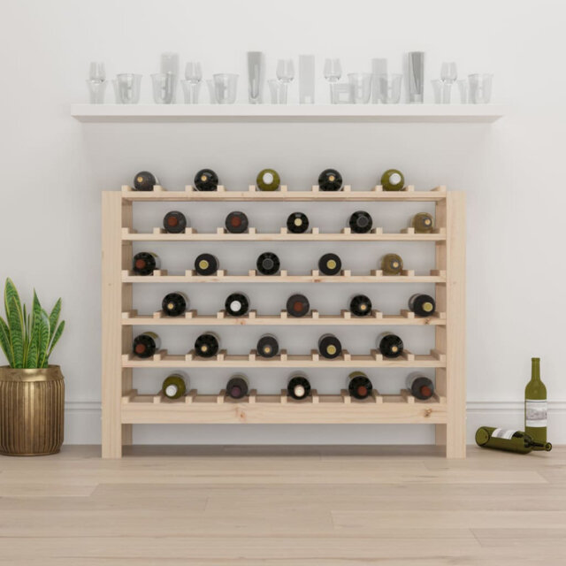 60 Bottle Solid Wood Floor Wine Bottle Rack in Brown by Wayfair ...
