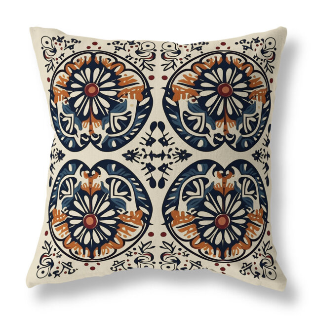 LARGE SQUARE CUSHION FARAWAY FLORALS