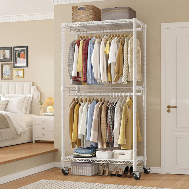 90cm Rack Ehan 90cm Rolling Clothing Rack by Wayfair | ufurnish.com