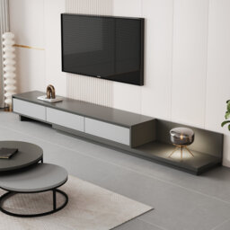 Extendable TV Unit with 3 Drawers – Extending Length 200cm-350cm, Great ...