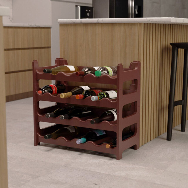 Monaco 24 Bottle Floor Wine Bottle Rack by Wayfair | ufurnish.com